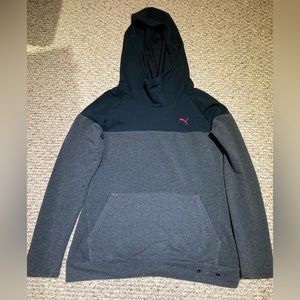 Puma Grey Athletic Hoodie M